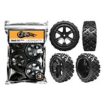 Firebrand RC SnakeEye RXG3 Gymkhana Pre-Mounted Rally Tires - Black (4)