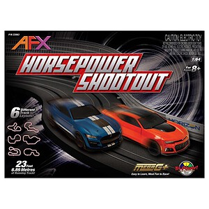 1-64 Scale Horsepower Shootout Slot Car Set