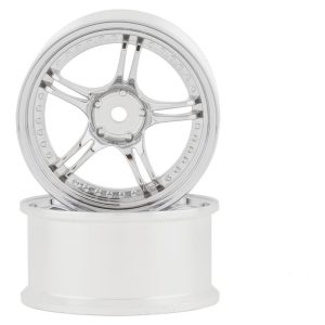 RC Art SSR Professor SPX 5-Split Spoke Drift Wheels - Matte Silver (2) RCA-ART-WW-0506MS