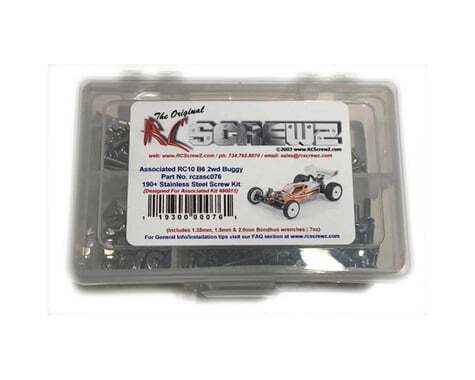 RC Screwz Team Associated RC10 B6 Stainless Steel Screw Kit RCZASC076