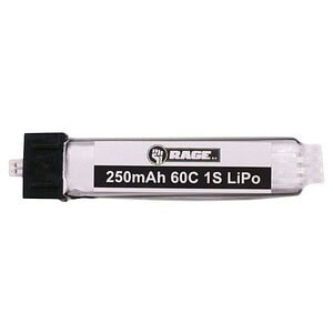 Rage R/C 1S 3.7V 250mAh 60C LiPo Battery with Ultra-Micro Connector Taylorcraft Beechcraft