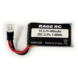 Rage R/C 3.7V 400mAh 25C LiPo Battery