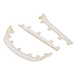 Sideways RC APlastics BMW 850i Molded Scale Splitter Set SDW-BMW850SPLT