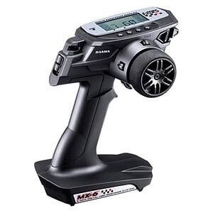 High-performance RC car remote control transmitter for hobbyists and racers.