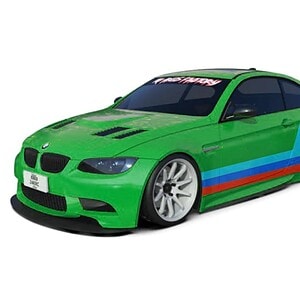 24K RC Technology 1/10 BMW E92/M3 Stock Full Drift Set - TAF43000 - Body (Clear)