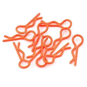 Yeah Racing Body Clips (Orange) (10) (1/10 or 1/8 Scale) YEA-YA-0594OR