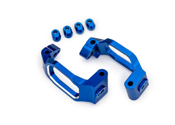 Traxxas Blue Aluminum Caster Blocks (L&R) TRA10232-BLUE