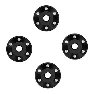 Traxxas Black Aluminum Wheel Washers (4) TRA10257-BLK