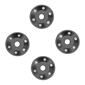 Traxxas Gray Aluminum Wheel Washers (4) TRA10257-GRAY