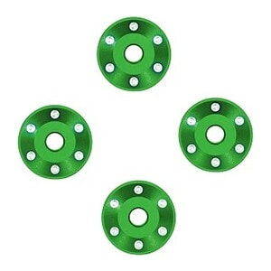 Traxxas Green Aluminum Wheel Washers (4) TRA10257-GRN