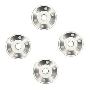 Traxxas Silver Aluminum Wheel Washers (4) TRA10257-SLVR