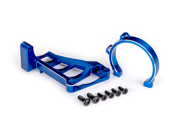 Traxxas Blue Aluminum Front and Rear Motor Mounts TRA10262-BLUE