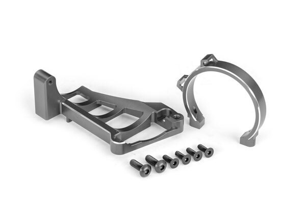 Traxxas Gray Aluminum Front and Rear Motor Mounts TRA10262-GRAY