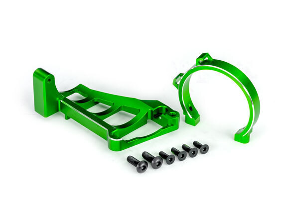 Traxxas Green Aluminum Front and Rear Motor Mounts TRA10262-GRN