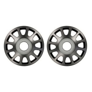 Traxxas Pro Scale Gray Aluminum Wheel Centers (2) TRA10274-GRAY