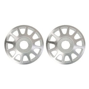 Traxxas Pro Scale Silver Aluminum Wheel Centers (2) TRA10274-SLVR