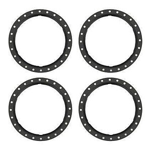 Traxxas Pro Scale Black Aluminum Beadlock Rings (4) TRA10276-BLK