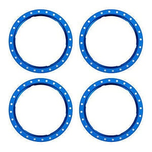 Traxxas Pro Scale Blue Aluminum Beadlock Rings (4) TRA10276-BLUE