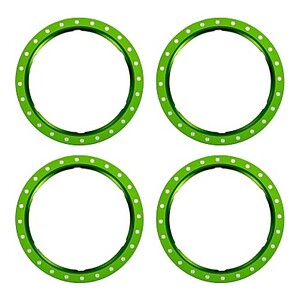 Traxxas Pro Scale Green Aluminum Beadlock Rings (4) TRA10276-GRN