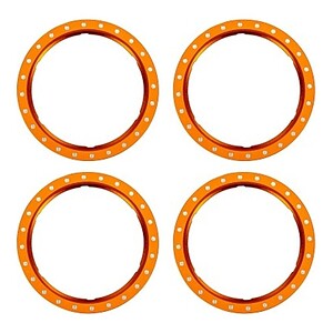 Traxxas Pro Scale Orange Aluminum Beadlock Rings (4) TRA10276-ORNG