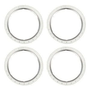 Traxxas Beadlock Rings Alum Slvr Mach TRA10276-SLVR