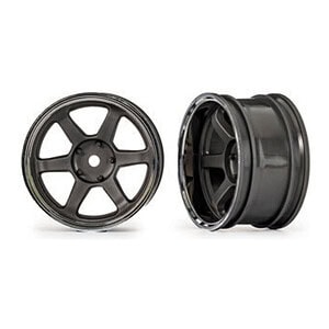 Traxxas 1.9in Gray 6-Spoke Rear Wheels (2) TRA10572