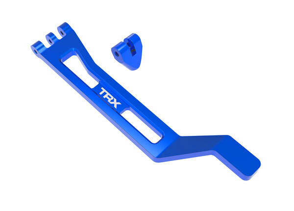 Traxxas Blue Aluminum Battery Hold-Down Strap w/ Post TRA10726-BLUE