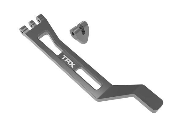 Traxxas Gray Aluminum Battery Hold-Down Strap w/ Post TRA10726-GRAY