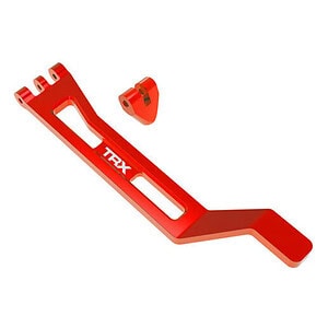 Traxxas Red Aluminum Battery Hold-Down Strap w/ Post TRA10726-RED