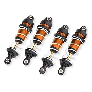 Traxxas Orange Aluminum Mini GTR Long Shocks & Springs (2) TRA10765-ORNG