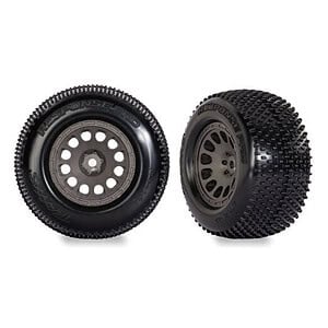 Traxxas Gray Mini XRT Wheels w/ Response Pro Tires (2) TRA10774-GRAY