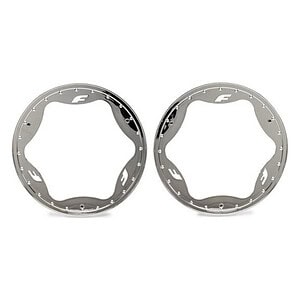 Traxxas 4.3in Chrome Funco Rear Beadlock Rings (2) TRA10948-CHRM