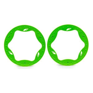 Traxxas 4.3in Green Funco Rear Beadlock Rings (2) TRA10948-GRN