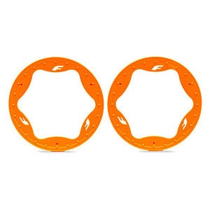 Traxxas 4.3in Orange Funco Rear Beadlock Rings (2) TRA10948-ORNG