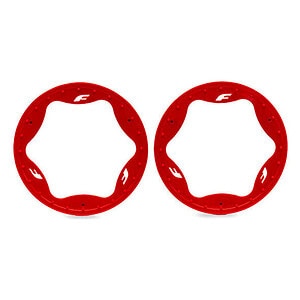Traxxas 4.3in Red Funco Rear Beadlock Rings (2) TRA10948-RED