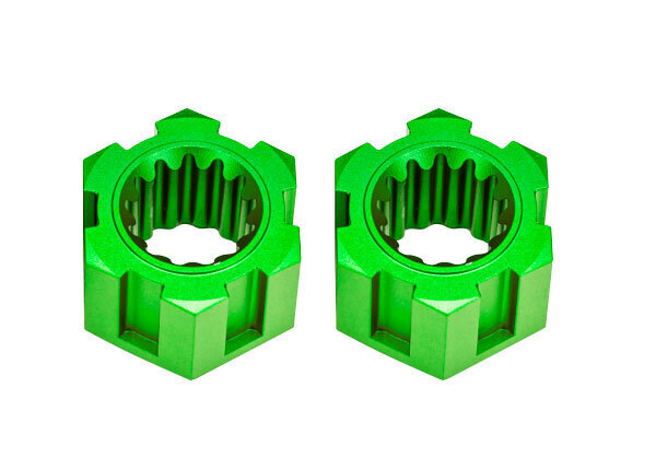 Traxxas Green Aluminum Front Sand Car Hex Hubs & Clips (2) TRA10954-GRN - 10954-grn-jpg Traxxas Green Aluminum Front Sand Car Hex Hubs & Clips (2) TRA10954-GRN