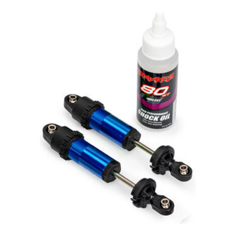 Traxxas Blue Aluminum GT-Maxx Front Shocks (2) TRA10961-BLUE