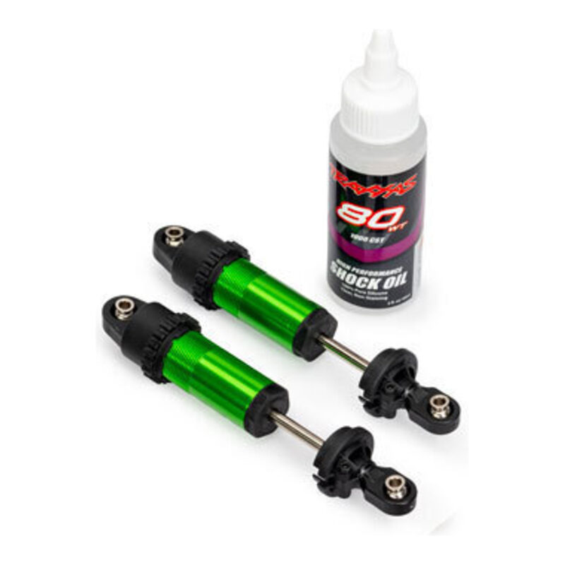 Traxxas Green Aluminum GT-Maxx Front Shocks (2) TRA10961-GRN