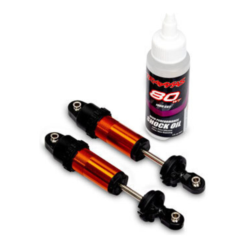Traxxas Orange Aluminum GT-Maxx Front Shocks (2) TRA10961-ORNG