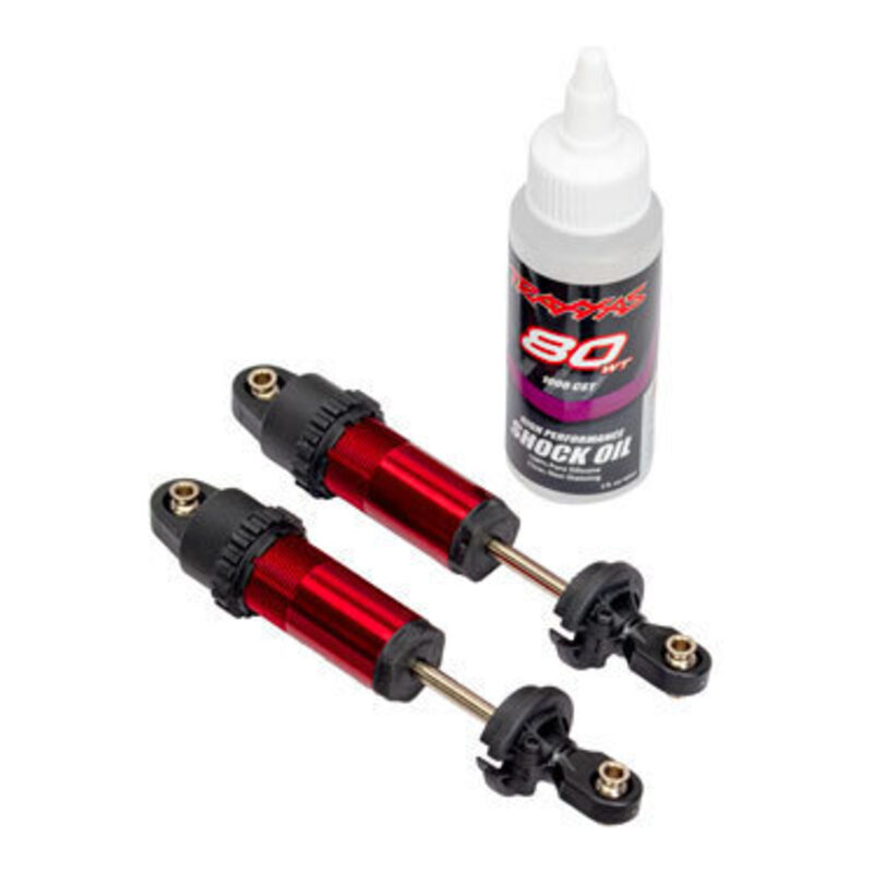 Traxxas Red Aluminum GT-Maxx Front Shocks (2) TRA10961-RED