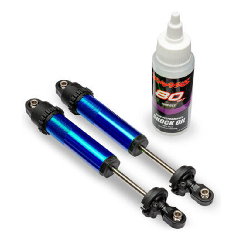 Traxxas Blue Aluminum GT-Maxx Rear Shocks (2) TRA10962-BLUE