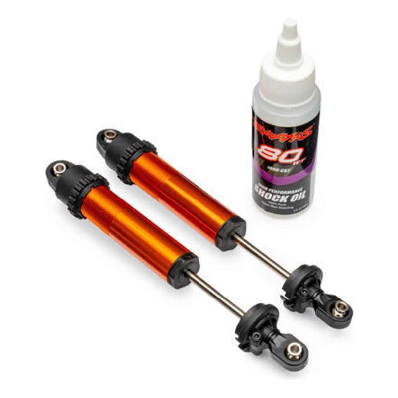 Traxxas Orange Aluminum GT-Maxx Rear Shocks (2) TRA10962-ORNG