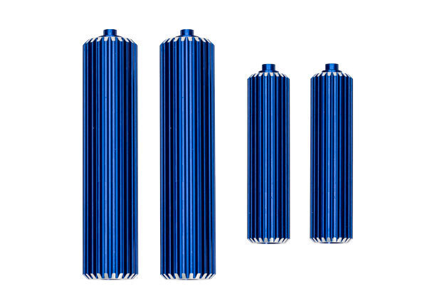 Traxxas Blue Aluminum Sand Car Shock Reservoirs (F&R) TRA10966-BLUE