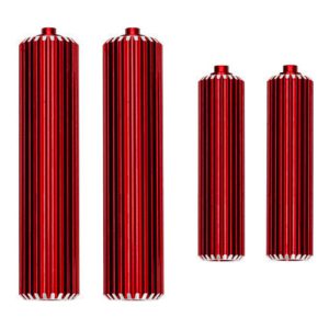 Traxxas Red Aluminum Sand Car Shock Reservoirs (F&R) TRA10966-RED