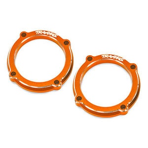 Traxxas Orange Aluminum LED Light Pod Retainers (2) TRA10969-ORNG