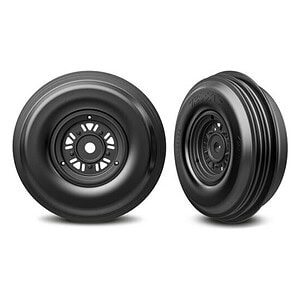 Traxxas 3.2in Funco Front Wheels & Ribbed Tires (2) TRA10971