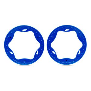 Traxxas 3.5in Red Funco Front Beadlock Rings (2) TRA10976-BLUE