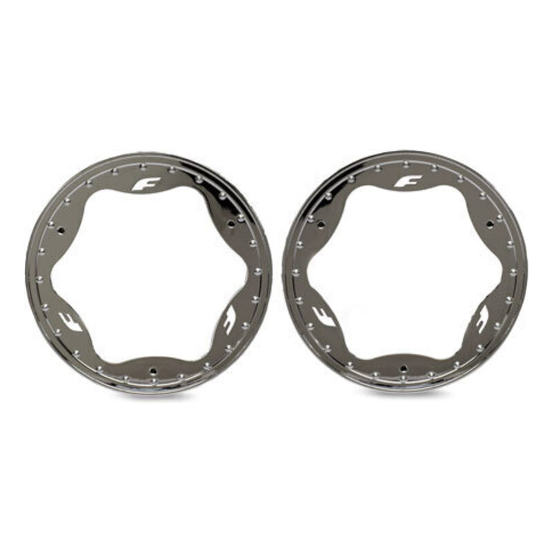 Traxxas 3.5in Chrome Funco Front Beadlock Rings (2) TRA10976-CHRM