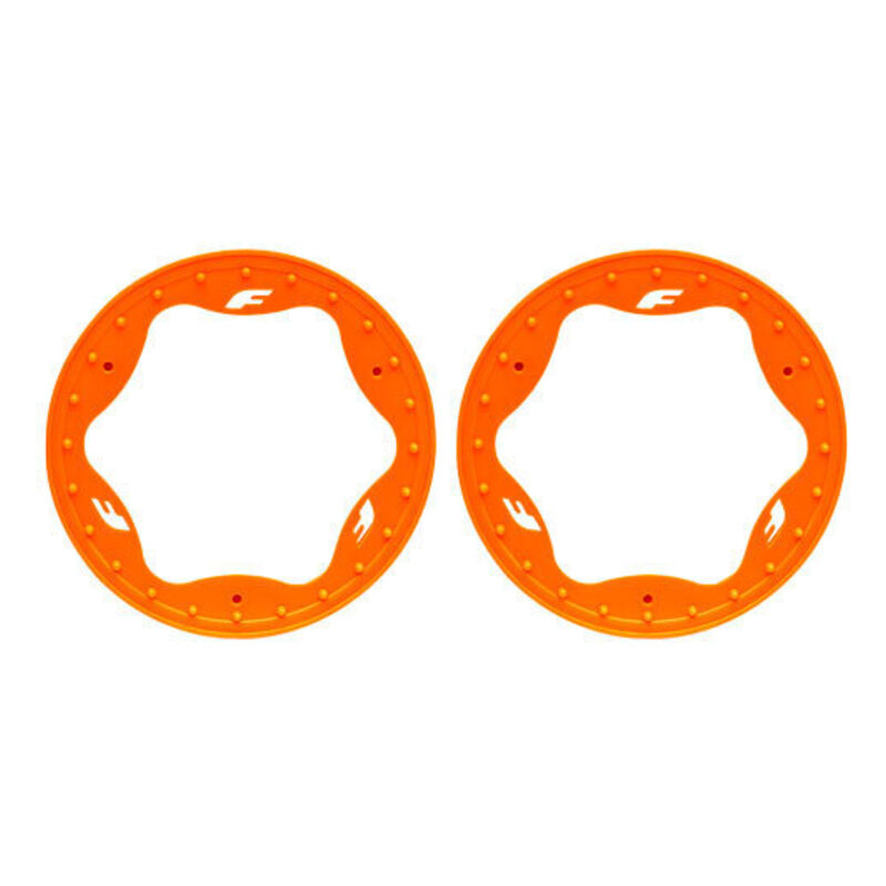 Traxxas 3.5in Orange Funco Front Beadlock Rings (2) TRA10976-ORNG