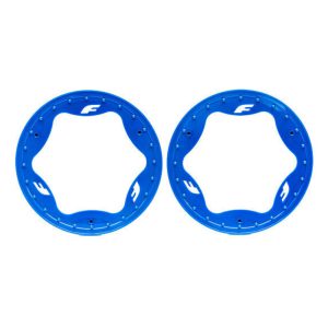 Traxxas 3.9in Red Funco Rear Beadlock Rings (2) TRA10977-BLUE